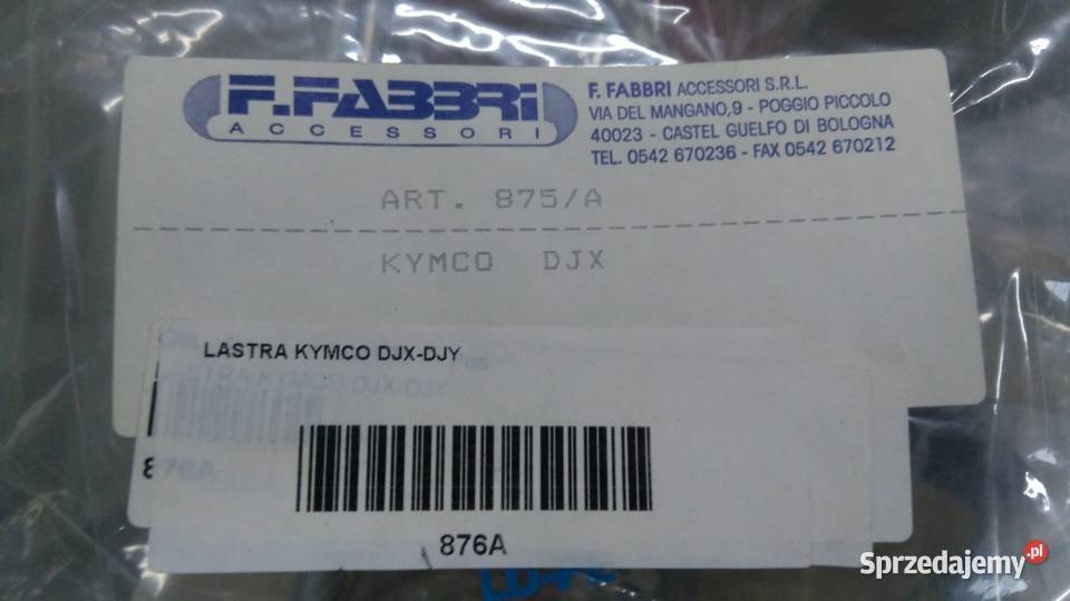 NOWA SZYBA OWIEWKA OSŁONA FABBRI MADE IN ITALY podlaskie Bielsk Podlaski