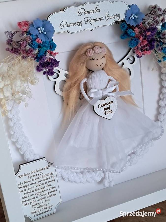 Pamiątka Pierwszej Komunii Świętej Anioł stróż Siedlce