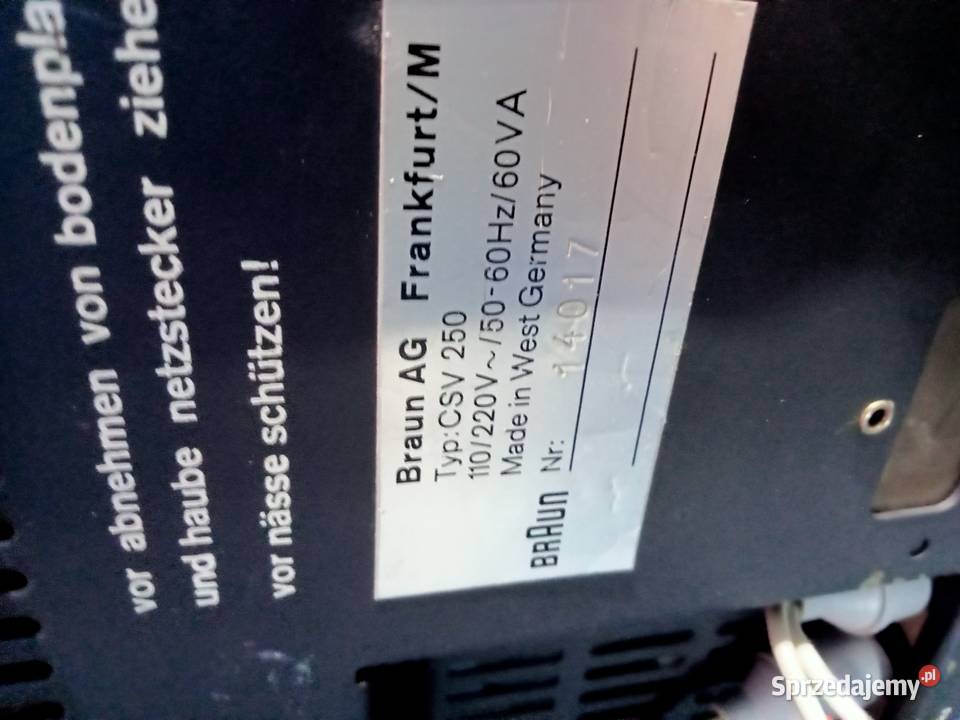 Wzmacniacz germanowy Braun csv 250 sprzedam
