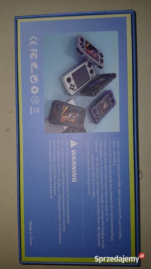 Anbernic R36H oryginał 2500 gier Stronie