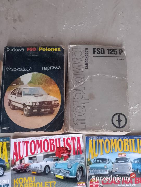 Instrukcja obsługi naprawa samochodów FSO Sokołów Podlaski sprzedam