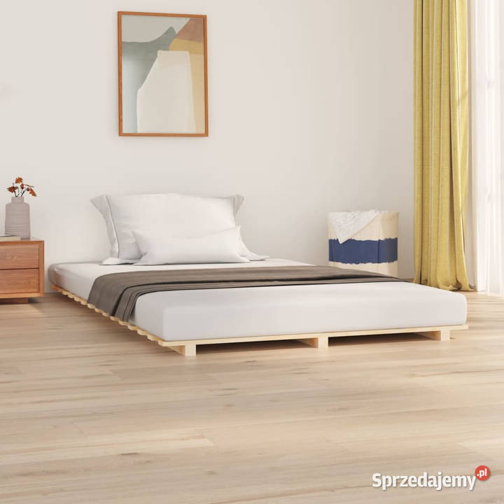 Rama łóżka lite drewno sosnowe 135x190 WM824608 135cm Warszawa sprzedam