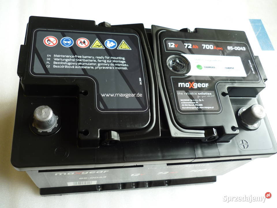 Akumulator MAXGEAR 72AH 700A NOWYgwarancja osobowe