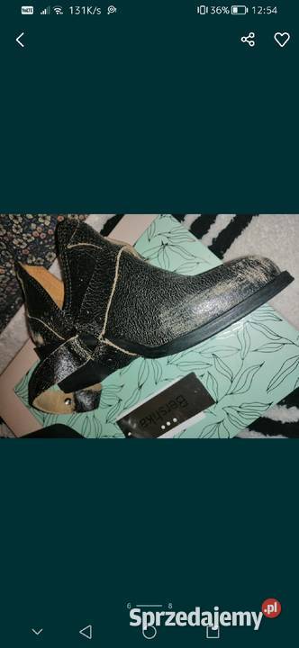 NOWE buty BERSHKA Limitowana Edycja Botki SKÓRA Półbuty Leszno