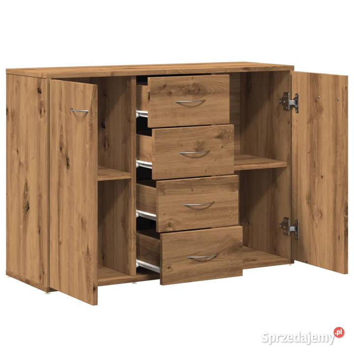 Komoda dąb artisan 88x30x64 materiał Meble mazowieckie