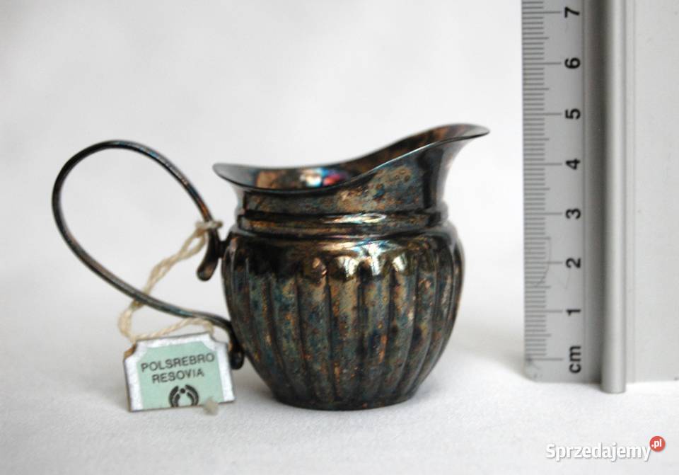 Posrebrzany mlecznik platerowany srebrem