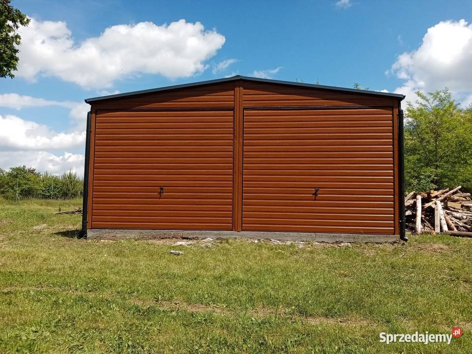 Garaż blaszany blaszak 2 stanowiska 6x5 mazowieckie