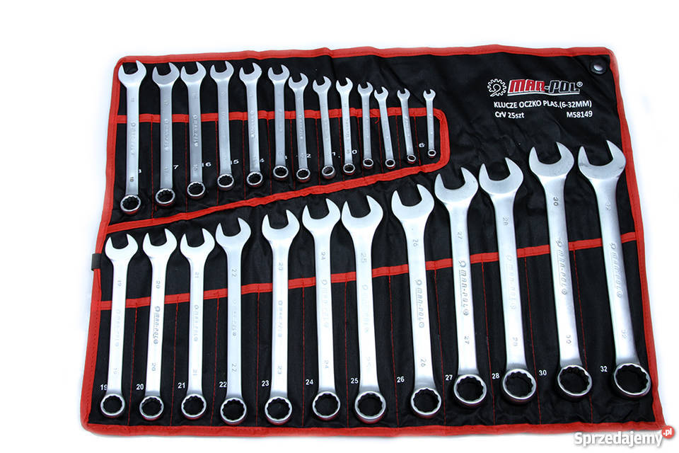 KLUCZE PŁASKO OCZKOWE 632mm 25 ZESTAW na lubelskie Zamość