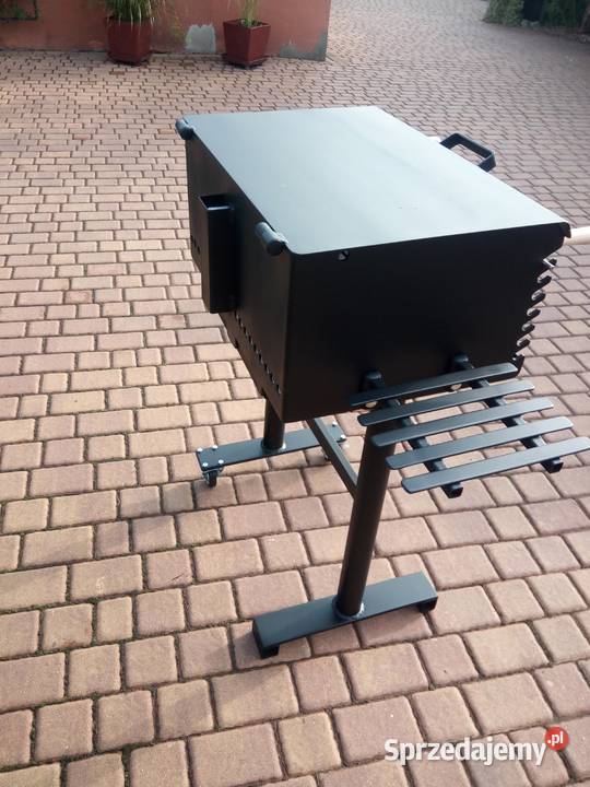 Grill ogrodowy z popielnikiem wysówanym blacha 4 Damasławek