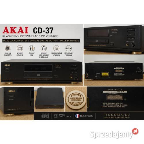 Akai CD37 klasyczny odtwarzacz CD HiFi Vintage