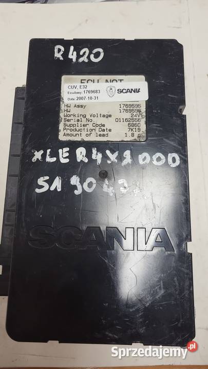 STEROWNIK ŚWIATEŁ CUV VIS 1769683 SCANIA R 08R Mojusz sprzedam