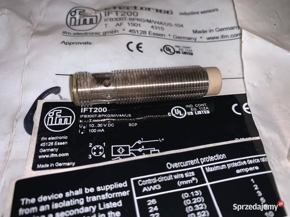 Czujnik indukcyjny ifm electronic IFT200 Warszawa