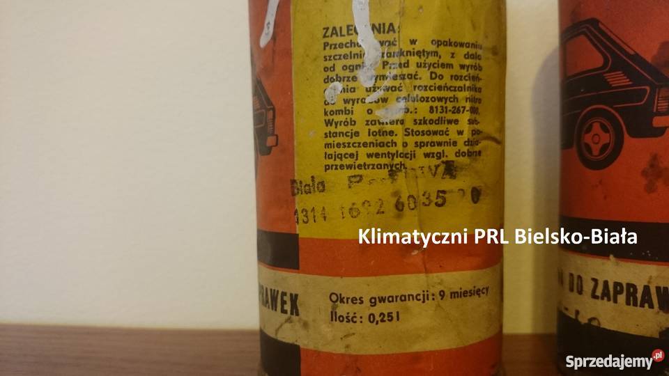 Puszka emalia celulozowa do zaprawek Fiat 126 Akcesoria Bielsko-Biała