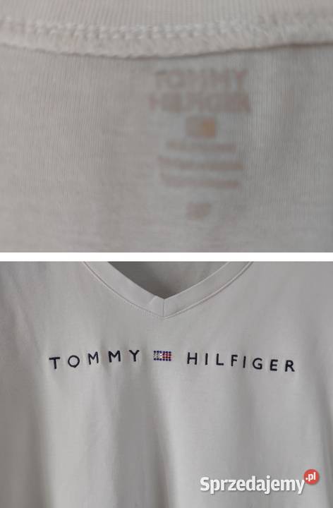 koszulka z kryształkami Tommy Hilfiger bluzka Wiązana na szyi Kielce