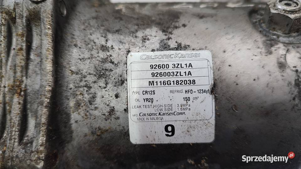 KOMPRESOR SPRĘŻARKA KLIMATYZACJI NISSAN PULSAR Włoszczowa