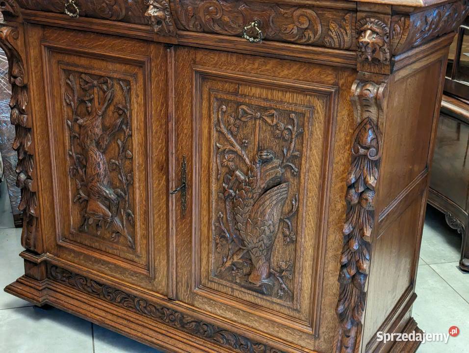 Piękna komodaszafka myśliwska dąbsklep Dąbrowa Dąbrowa Górnicza