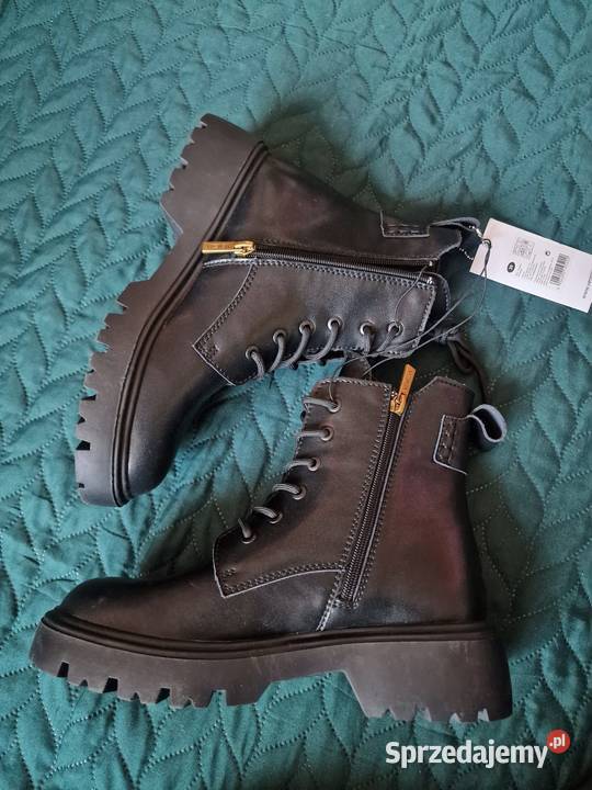 NOWE Buty VENEZIA czarne botki skóra naturalna dolnośląskie Wrocław