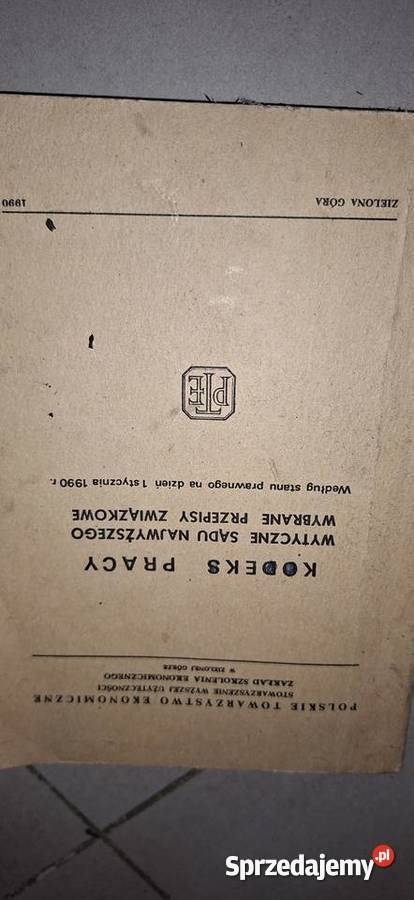 Unikat Kodeks Pracy 1969 Kolekcjonerskie wydanie Konin sprzedam