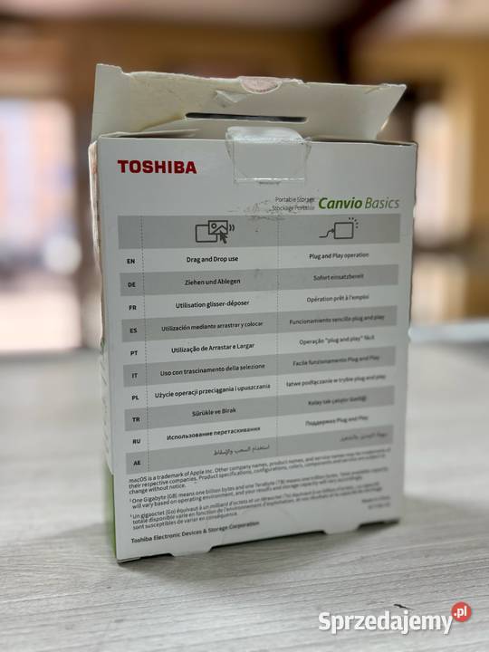 Dysk zewnętrzny HDD Toshiba Canvio Basics 4TB