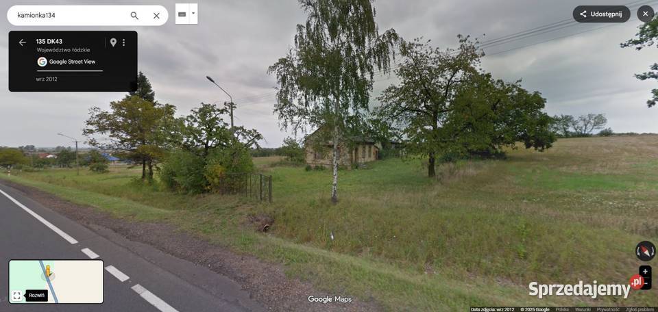 Sprzedam działkę rolno budowlaną Kamionka
