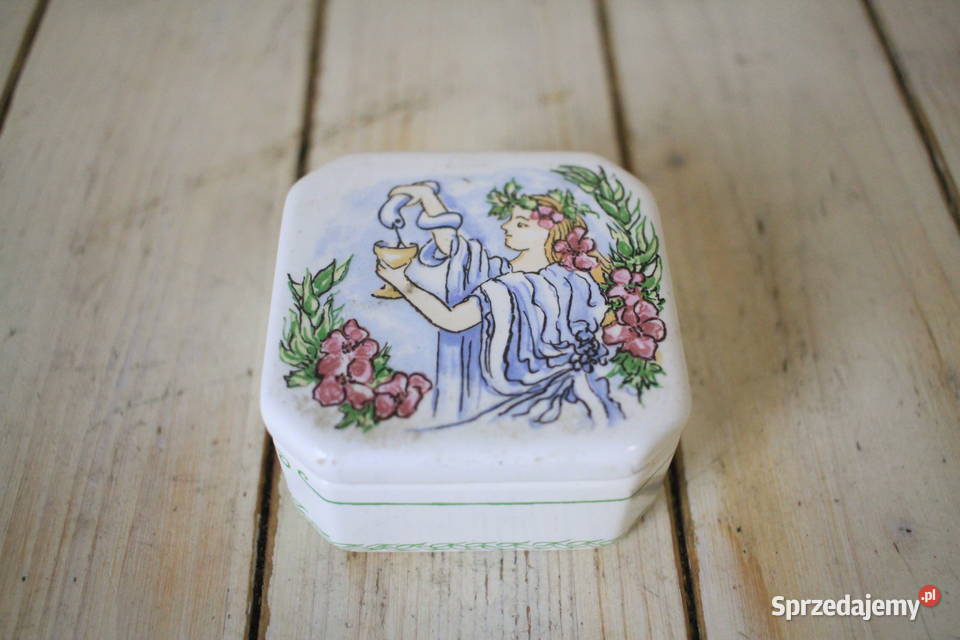 Szkatułka porcelanowa ręcznie malowana Góra