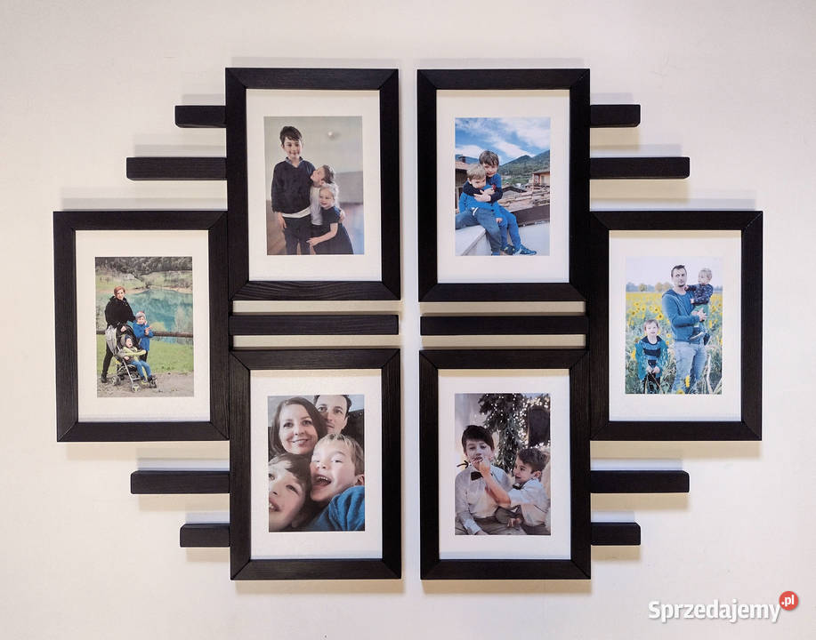 Drewniana Multirama Ramka na 6 zdjęć 15X21