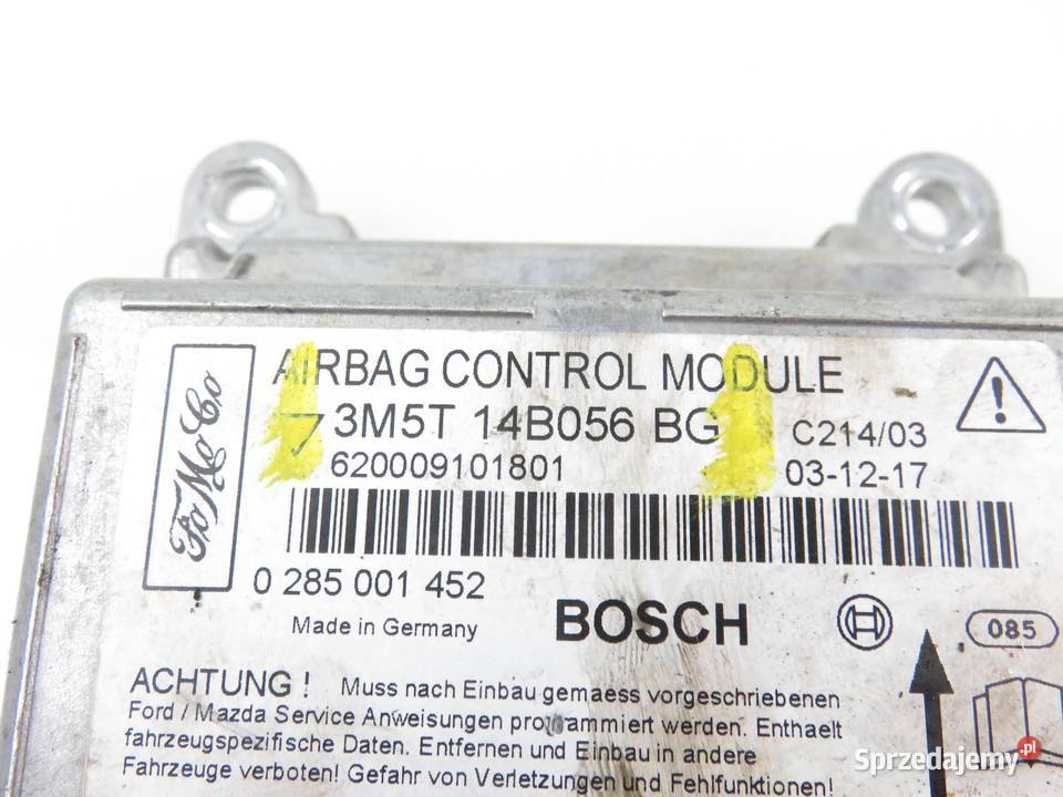 MODUŁ AIRBAG FORD FOCUS C 3M5T14B056BG osobowe sprzedam