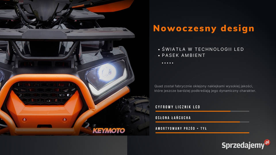 Quad ATV 150 cc Keymoto Hercules Półautomat LED dolnośląskie