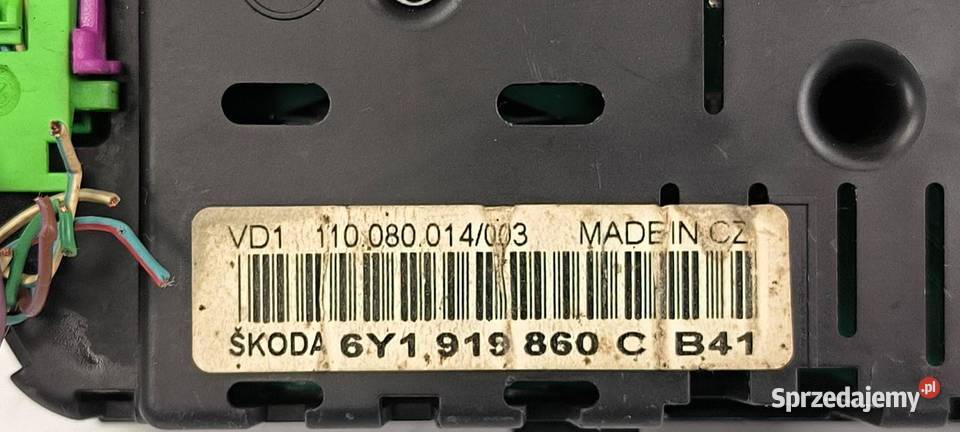 LICZNIK ZEGAR SKODA FABIA 6Y1919860C kujawsko-pomorskie Lipno