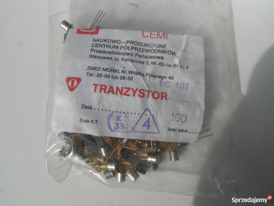 Tranzystor CEMI serii BCXXX i inne Nowe Barak