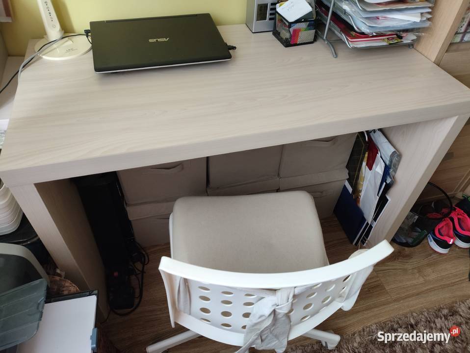 Super biurko jasny dąb solidne nowe zero 120cm Biurka