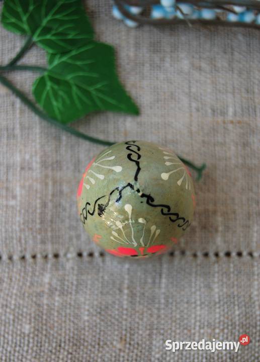 Stara pisanka drewniana malowana Ukraina 45 Lublin sprzedam