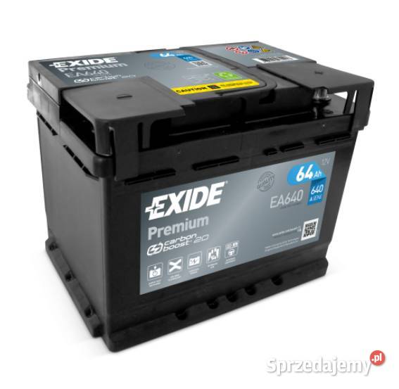 Akumulator 64Ah 640A EN EA640 Exide Premium pomorskie Kościerzyna