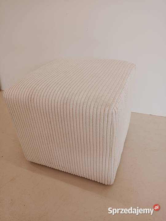 Pufa prążek śmietanka nowe