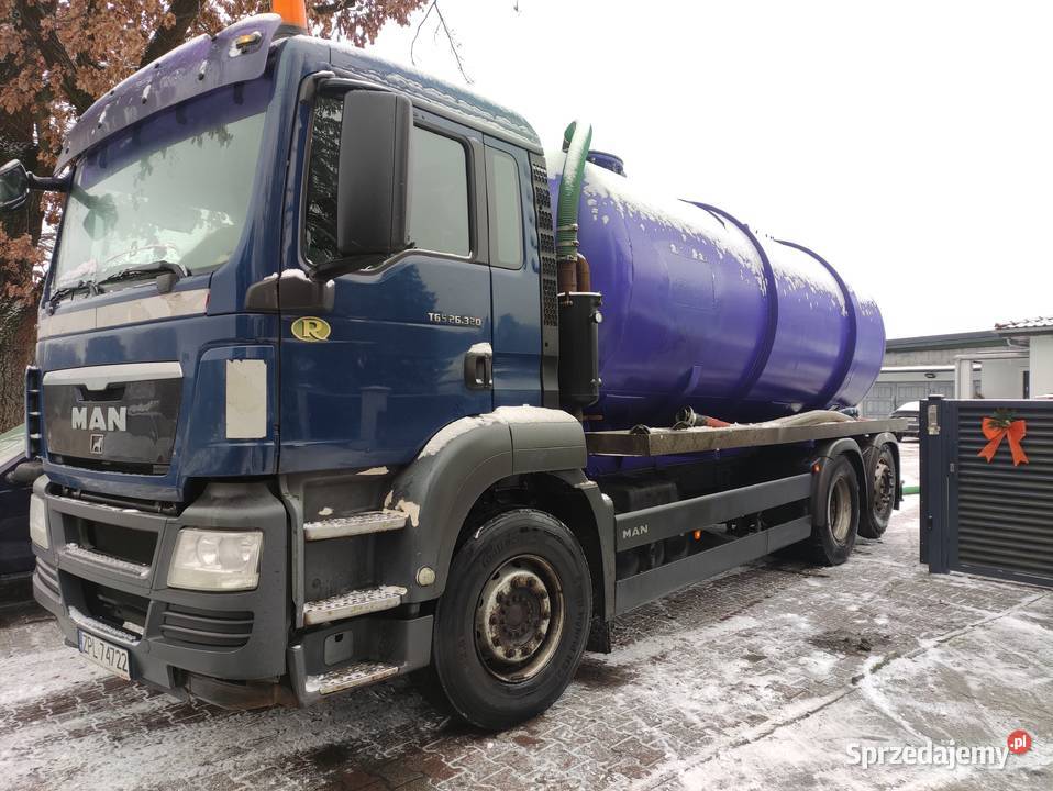 Man TGS 6x2 Asenizacyjny Specjalny 185m3 oś Szczecin sprzedam