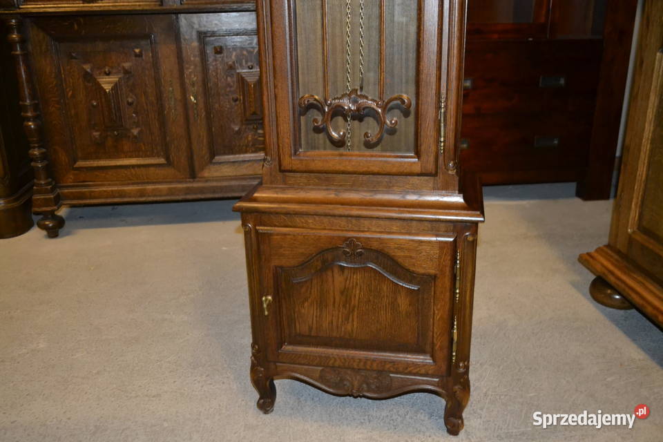 zegar ludwikowski ciemny dąb ażury Będzin