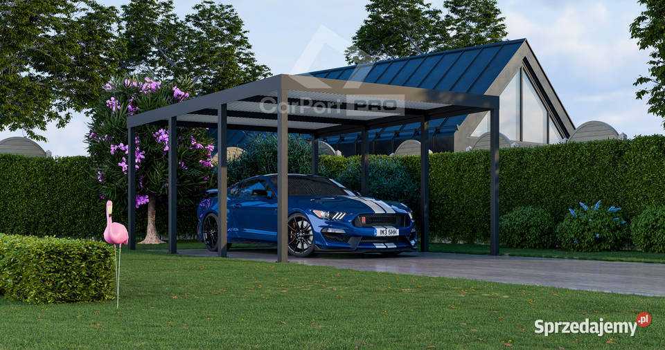 CarPort PREMIUM Wiata samochodowa 5x5 Antracyt blacha