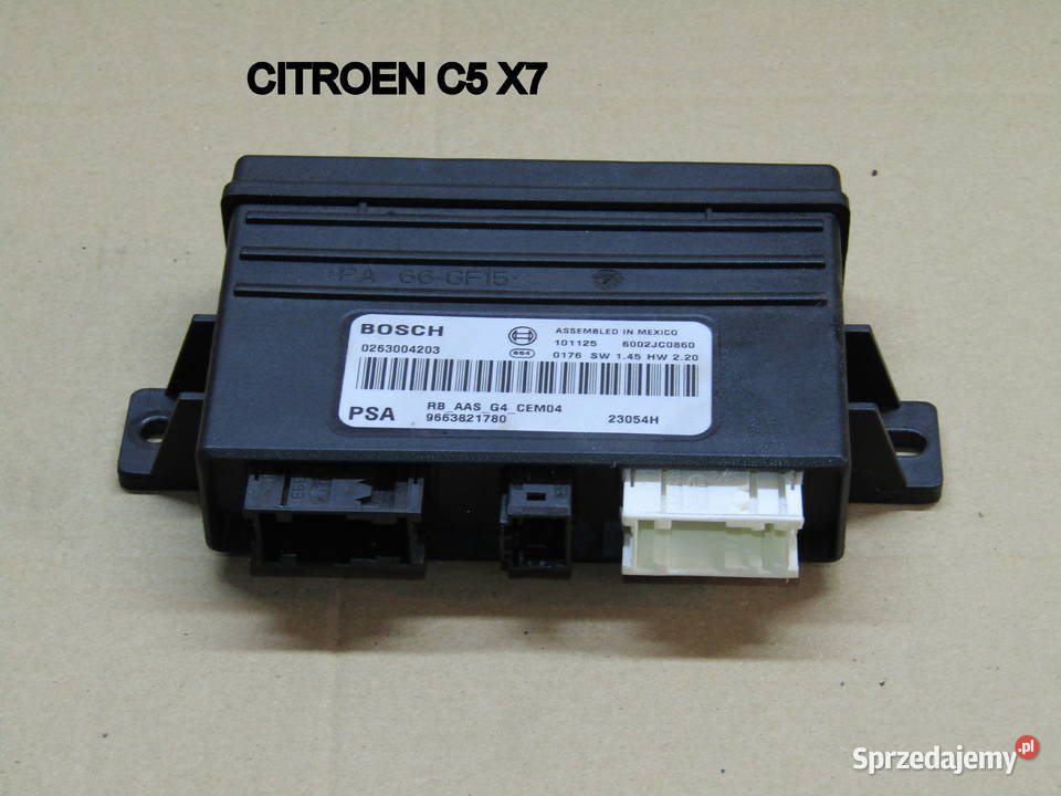 MODUŁ PDC PARKTRONIC CITROEN C5 X7 SEDAN łódzkie
