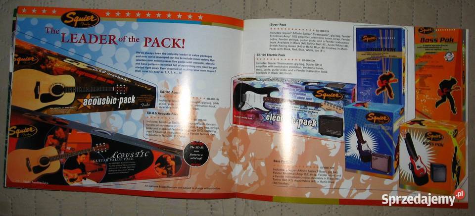 Fender Frontline 2002 brochure catalog katalog Fender Kępice