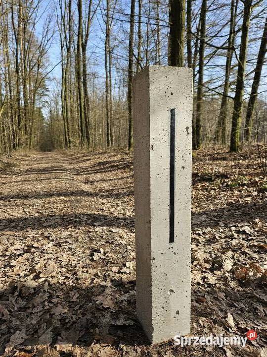 Lampa ogrodowa betonowa słupek podświetlenie LED Lampy ogrodowe Ostrzeszów