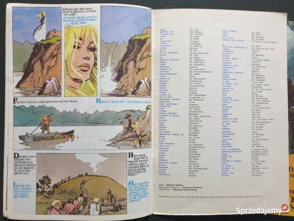 Legendy Polskie 2 dwujęzyczne komiksy niemiecki Gdynia