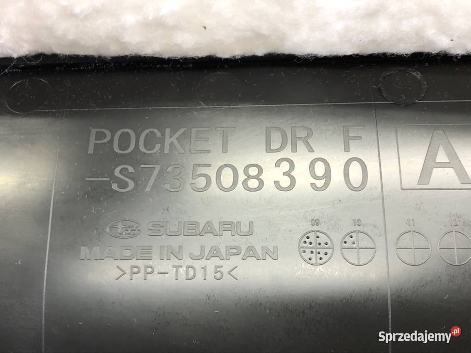 BOCZEK DRZWI LEWY PRZÓD SUBARU OUTBACK III Kombi