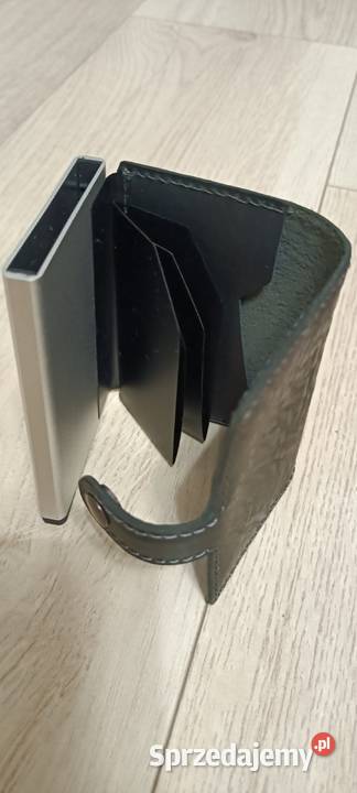 Skórzanometalowy portfel męski z RFID Warszawa