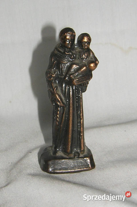 figurka Świętego Antoniego vintageDvin dolnośląskie Bartków