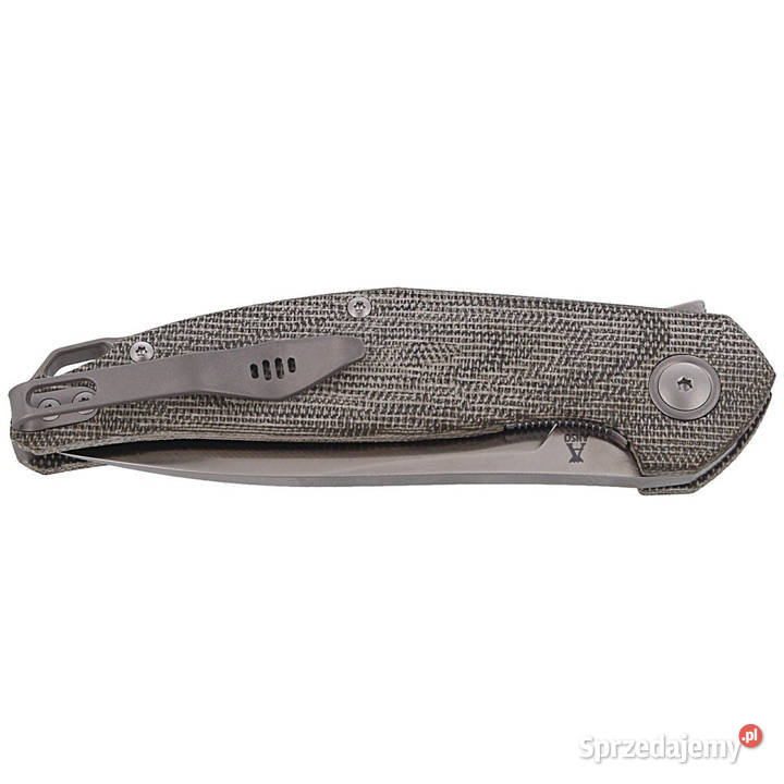 Nóż składany MKM Goccia Green Canvas Micarta