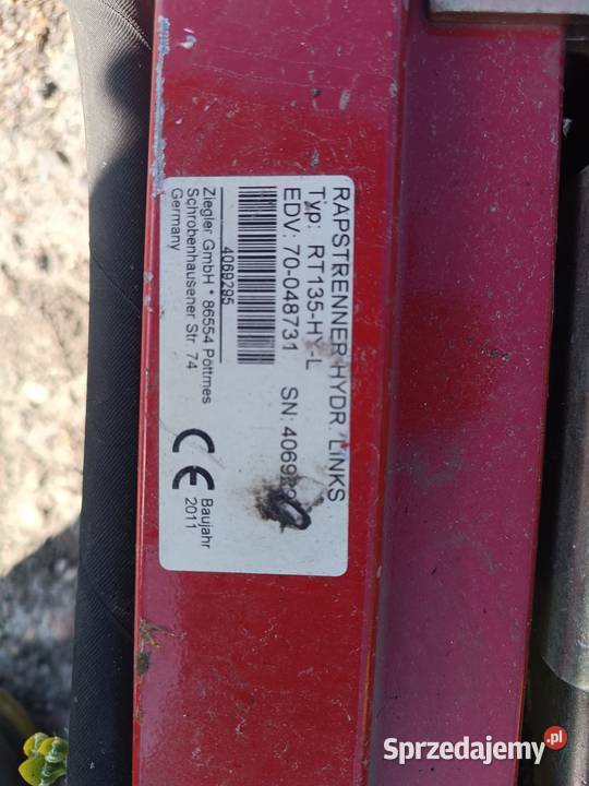 Kosa boczna Ziegler RT 135HYR Rudno