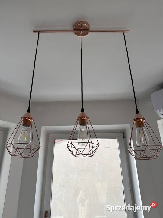 Żyrandole Rose Gold 2 sztuki stan idealny Oświetlenie mazowieckie Warszawa