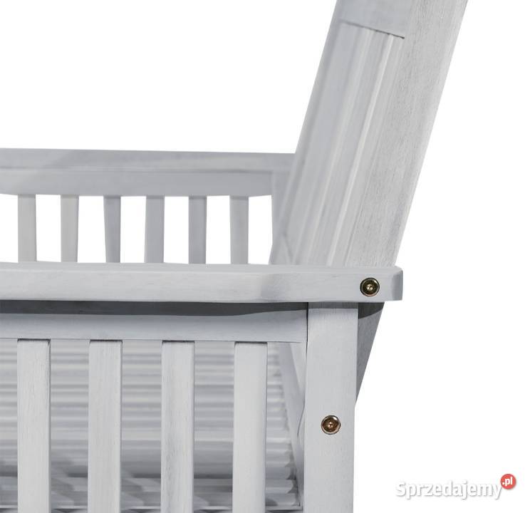 Ławka ogrodowa drewniana z podłokietnikami styl