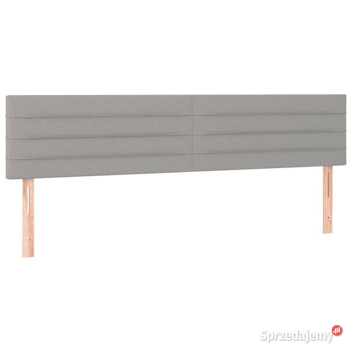 Zagłówek do łóżka z LED jasnoszary 180x5x7888 mazowieckie Warszawa