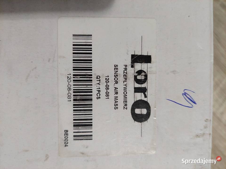 Przeplywomierz BE 0024 Opel Vectra C Części samochodowe